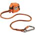 Ergodyne 15 lbs. Orange and Gray Standard Single Locking Carabiner Tool Lanyard