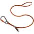 Ergodyne 15 lbs. Orange and Gray Standard Single Locking Carabiner Tool Lanyard