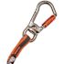 Ergodyne 25 lbs. Orange and Gray Standard Triple-Locking Dual Carabiner with Swivel Tool Lanyard