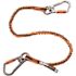 Ergodyne 25 lbs. Orange and Gray Standard Triple-Locking Dual Carabiner with Swivel Tool Lanyard