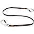 Ergodyne 40 lbs. Black Standard Dual Double-Locking Carabiner with Swivel Tool Lanyard