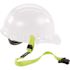 Ergodyne Lime Elastic Hard Hat Lanyard with Clamp