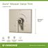 Symmons Duro 1-Handle Wall-Mounted Valve Trim Kit in Satin Nickel with Volume Control (Valve not Included)