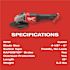 Milwaukee M18 FUEL 18V Lithium-Ion Brushless Cordless 4-1/2 in./6 in. Grinder with Paddle Switch Kit and Two 6.0 Ah Battery