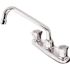 Sayco Classic Series 2-Handle Standard Kitchen Faucet Less Side Spray in Chrome