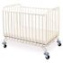 LA Baby Deluxe Holiday Mini/Portable White Folding Metal Crib