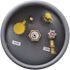 Flame King 33.5 lbs. Forklift Propane Tank Cylinder LP with Gauge and Fill Valve - Steel