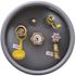 Flame King 33.5 lbs. Forklift Propane Tank Cylinder LP with Gauge and Fill Valve - Steel