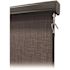 SeaSun Tide Pool Grey and Black Cordless Outdoor Patio Roller Shade with Valance 84 in. W x 96 in. L