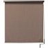 SeaSun Sea Cliff Light and Dark Brown Cordless Outdoor Patio Roller Shade with Valance 84 in. W x 96 in. L