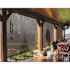 SeaSun Tide Pool Grey and Black Cordless Outdoor Patio Roller Shade 96 in. W x 96 in. L