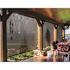 SeaSun Sea Cliff Light and Dark Brown Cordless Outdoor Patio Roller Shade 48 in. W x 96 in. L