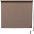 SeaSun Sea Cliff Light and Dark Brown Cordless Outdoor Patio Roller Shade 48 in. W x 96 in. L