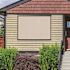 SeaSun Coronado Tan Cordless Outdoor Patio Roller Shade with Valance 84 in. W x 96 in. L