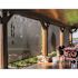 SeaSun Tide Pool Grey and Black Cordless Outdoor Patio Roller Shade 120 in. W x 96 in. L