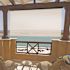 SeaSun Redondo Cream Cordless Outdoor Patio Roller Shade with Valance 48 in. W x 96 in. L