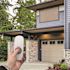 SeaSun Tide Pool Grey and Black Motorized Outdoor Patio Roller Shade with Valance 72 in. W x 96 in. L