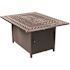 Fire Sense Meerin 48 in. x 24 in. Rectangle Aluminum LPG Fire Pit Table in Antique Bronze