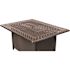 Fire Sense Meerin 48 in. x 24 in. Rectangle Aluminum LPG Fire Pit Table in Antique Bronze