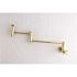 Kingston Brass Millennium Wall-Mounted Potfiller Cross Handle in Polished Brass