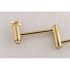 Kingston Brass Millennium Wall-Mounted Potfiller Cross Handle in Polished Brass