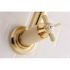 Kingston Brass Millennium Wall-Mounted Potfiller Cross Handle in Polished Brass