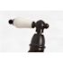 Kingston Brass Restoration 2-Handle Bridge Kitchen Faucet with Side Sprayer in Matte Black