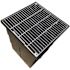 18 in. Storm Water Pit and Catch Basin for Modular Trench and Channel Drain Systems with Galvanized Steel Grate