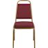 Carnegy Avenue Fabric Stackable Chair in Burgundy