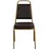 Carnegy Avenue Vinyl Stackable Chair in Black