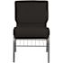 Carnegy Avenue Fabric Stackable Church Chair in Black