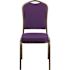 Carnegy Avenue Fabric Stackable Chair in Purple