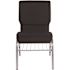 Carnegy Avenue Fabric Stackable Church Chair in Black
