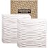 GENESIS 23.75in. x 23.75in. Drifts Lay In Vinyl White Ceiling Tile (Case of 12)