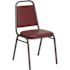 Carnegy Avenue Vinyl Stackable Chair in Brown