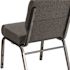 Carnegy Avenue Fabric Stackable Church Chair in Gray