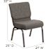 Carnegy Avenue Fabric Stackable Church Chair in Gray