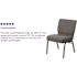 Carnegy Avenue Fabric Stackable Church Chair in Gray