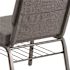 Carnegy Avenue Fabric Stackable Church Chair in Gray