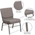 Carnegy Avenue Fabric Stackable Church Chair in Gray