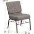 Carnegy Avenue Fabric Stackable Church Chair in Gray