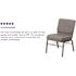 Carnegy Avenue Fabric Stackable Church Chair in Gray