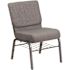 Carnegy Avenue Fabric Stackable Church Chair in Gray