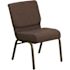Carnegy Avenue Fabric Stackable Chair in Brown