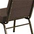 Carnegy Avenue Fabric Stackable Chair in Brown
