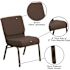 Carnegy Avenue Fabric Stackable Chair in Brown