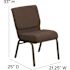 Carnegy Avenue Fabric Stackable Chair in Brown