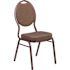Carnegy Avenue Fabric Stackable Chair in Brown Pattern