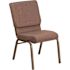 Carnegy Avenue Fabric Stackable Chair in Brown