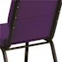 Carnegy Avenue Fabric Stackable Chair in Purple